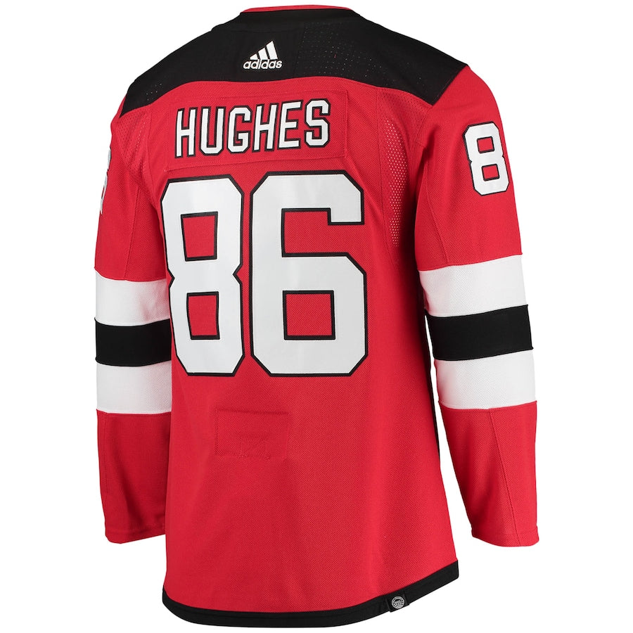 Jack Hughes New Jersey Devils   Home Primegreen   Jersey - Red