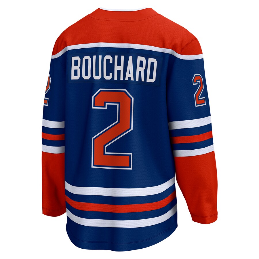 Evan Bouchard Edmonton Oilers   Home Breakaway  Jersey - Royal