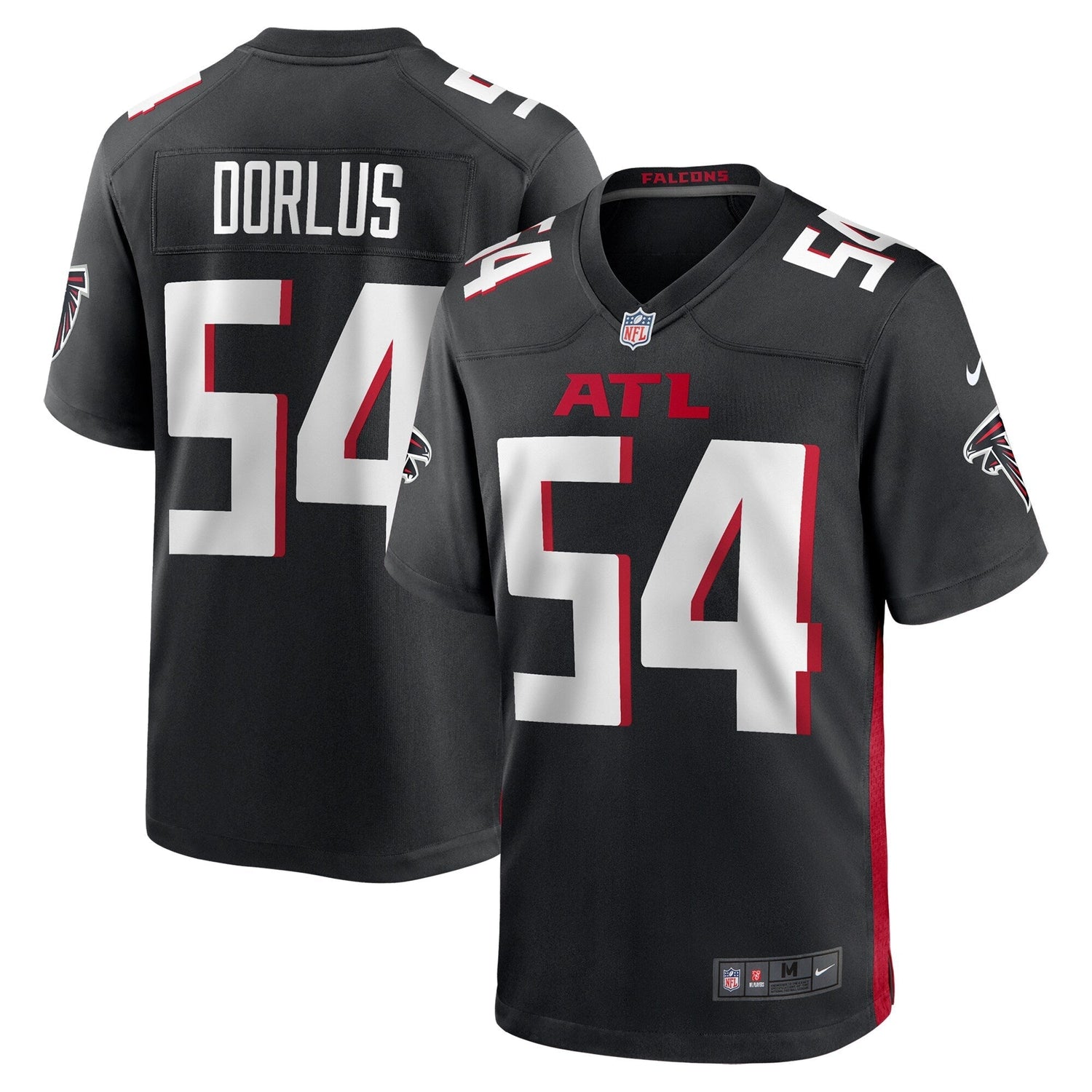 Brandon Dorlus Atlanta Falcons Nike Team Game Jersey -  Black