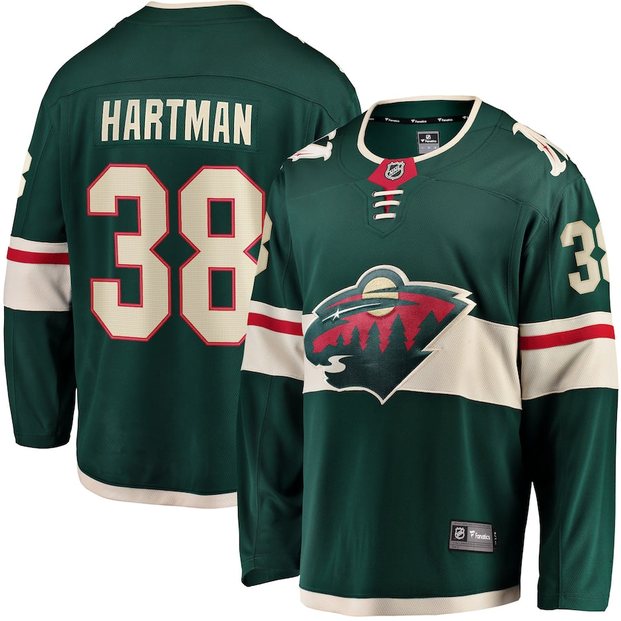 Ryan Hartman Minnesota Wild   Home Breakaway  Jersey - Green