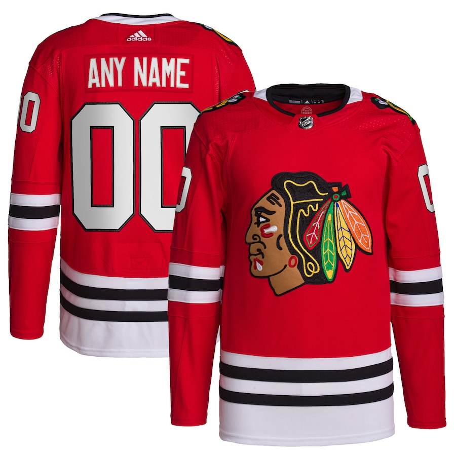 Chicago Blackhawks   Home Primegreen   Custom Jersey - Red