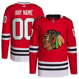 Chicago Blackhawks   Home Primegreen   Custom Jersey - Red