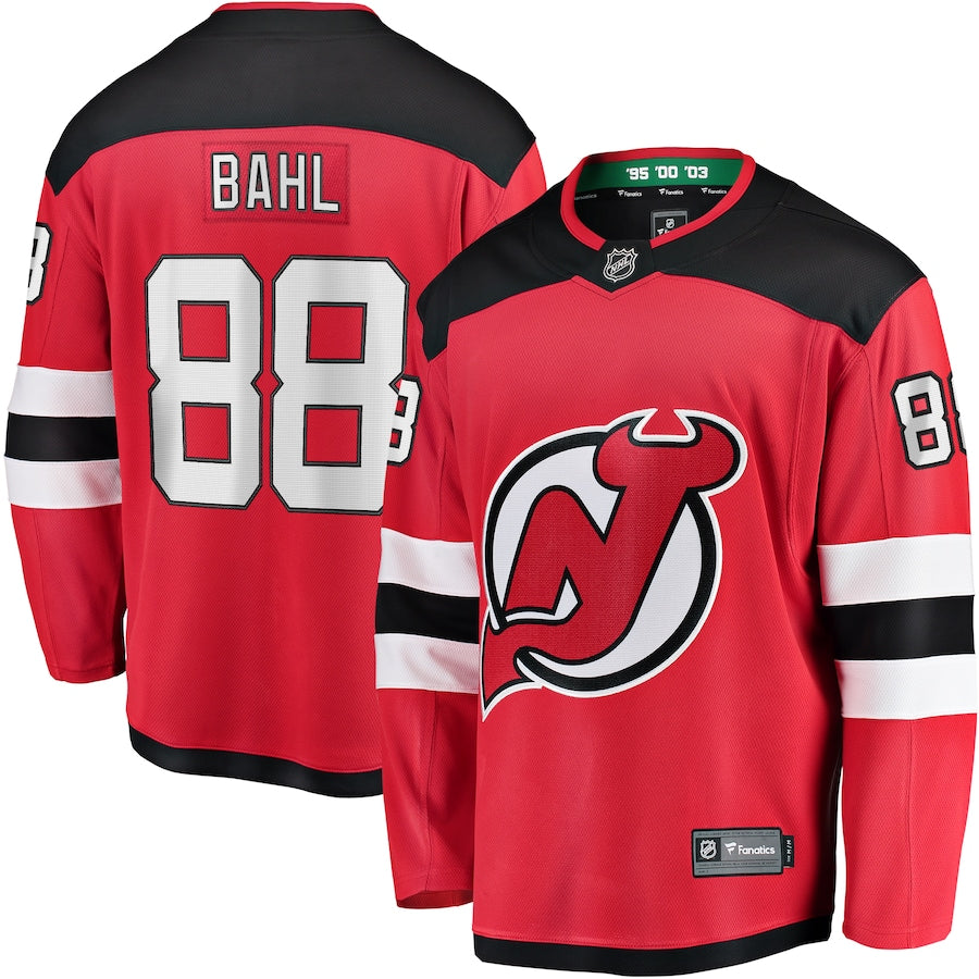 Kevin Bahl New Jersey Devils   Home Breakaway Jersey - Red
