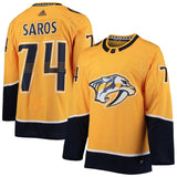 Juuse Saros Nashville Predators   Home   Jersey - Gold