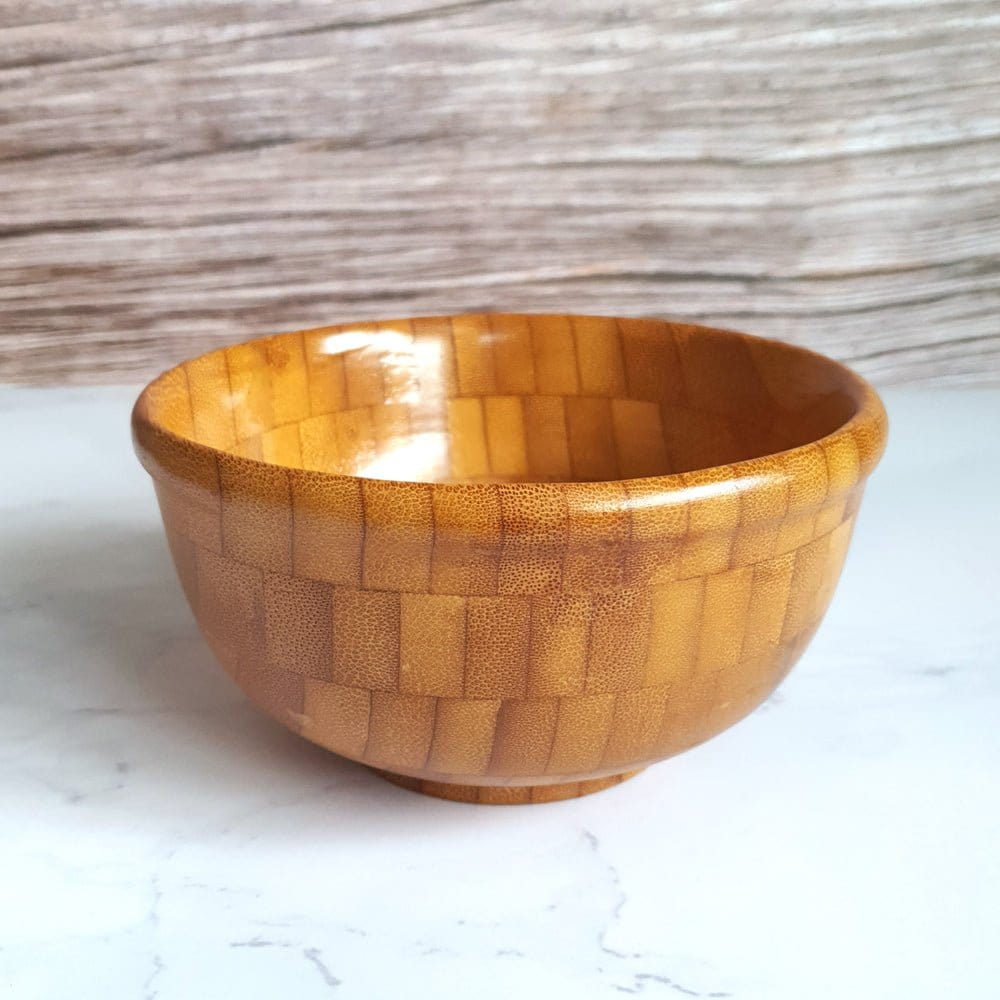 Handcrafted Bamboo Serving Bowl