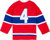 Men's Jean Beliveau Red Montreal Canadiens 1957/58 Power Play Jersey By Mitchell & Ness