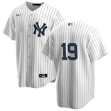 Men's  Dave Righetti #19 White New York Yankees Home Player Jersey