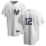 Men's Nike Wade Boggs #12 White New York Yankees Home Player Jersey
