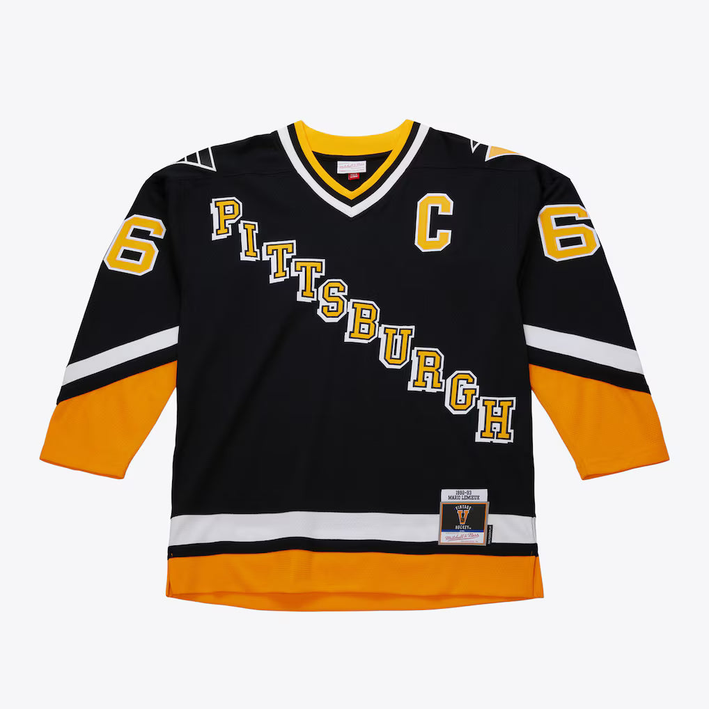 Men's Mario Lemieux Pittsburgh Penguins 1992-93 Black Power Play Player Jersey