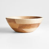 Medium Ash Wood Serving Bowl – 12 Inch