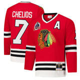Men's Chicago Blackhawks Chris Chelios Red 1991-92 Power Play Jersey