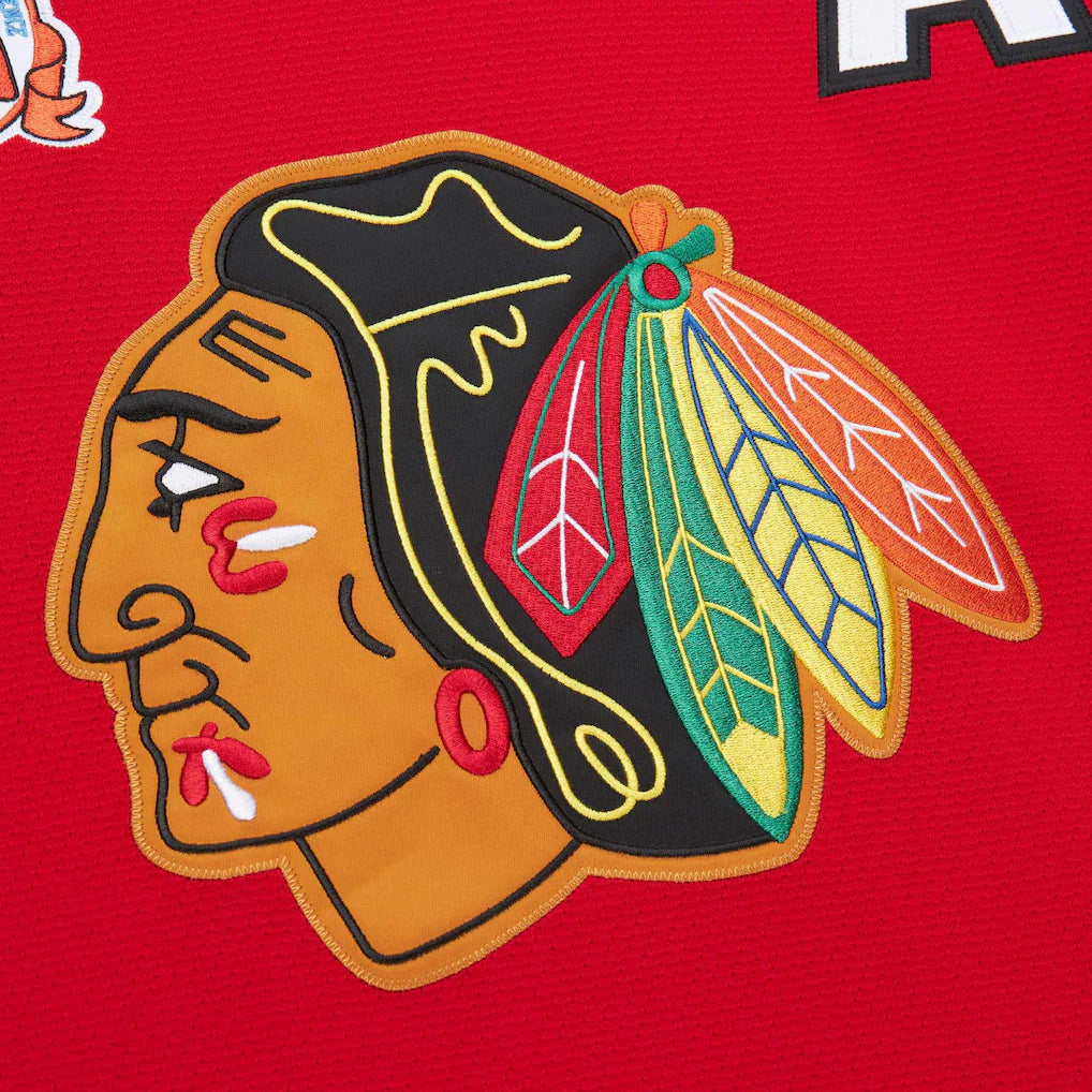 Men's Chicago Blackhawks Chris Chelios Red 1991-92 Power Play Jersey