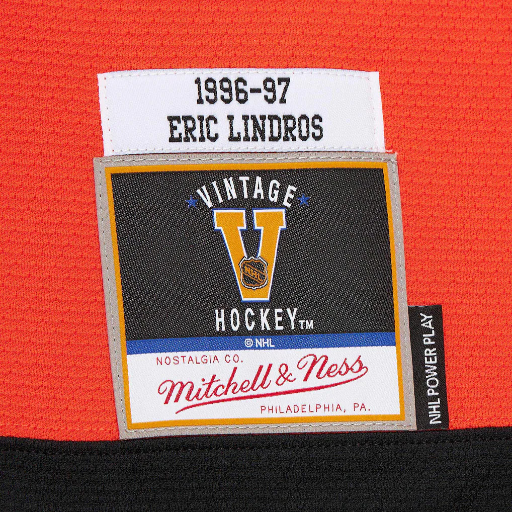 Men's Eric Lindros Philadelphia Flyers 1996-97 Orange Power Play Jersey