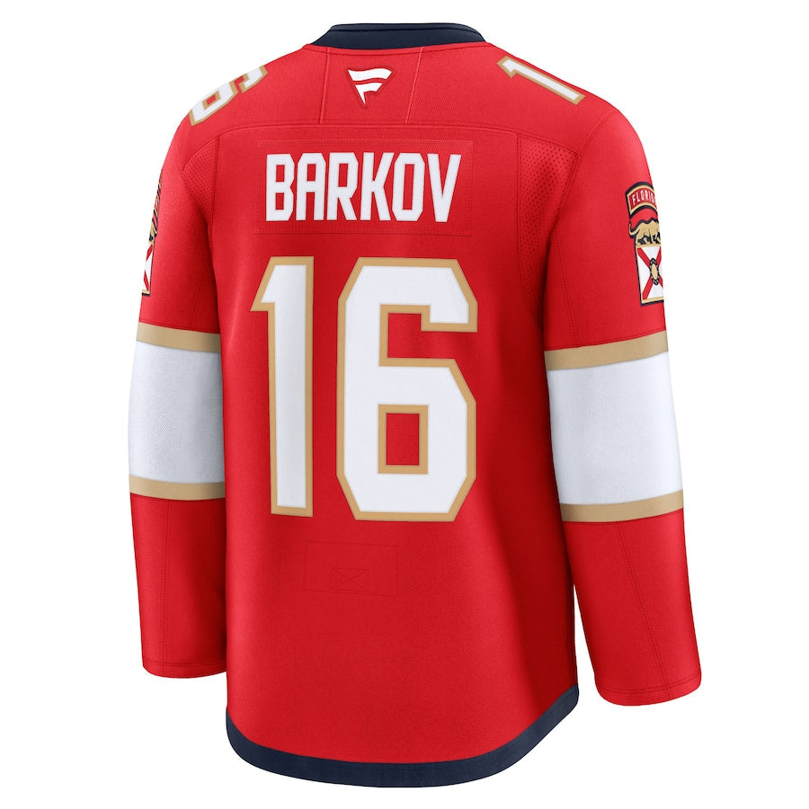 Men's Florida Panthers Fanatics Red Home Premium NHL Hockey Jersey - Aleksander Barkov