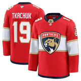 Men's Florida Panthers Fanatics Red Home Premium NHL Hockey Jersey - Matthew Tkachuk