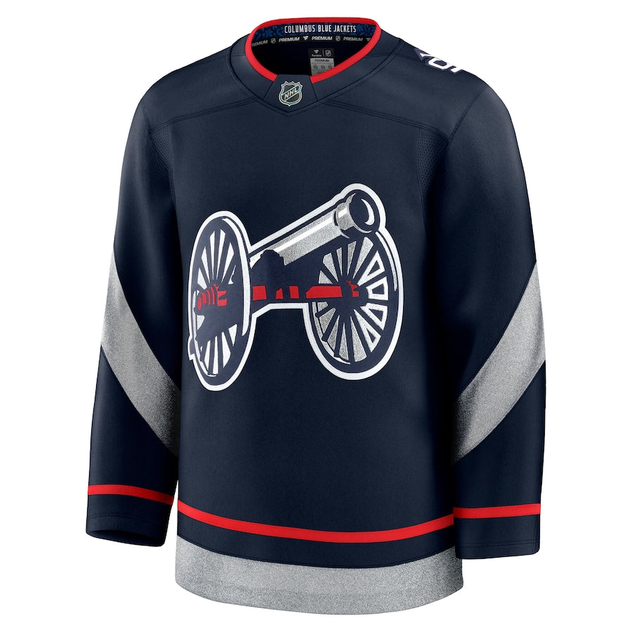 Men's Columbus Blue Jackets Fanatics Navy 2025 NHL Stadium Series Premium Jersey