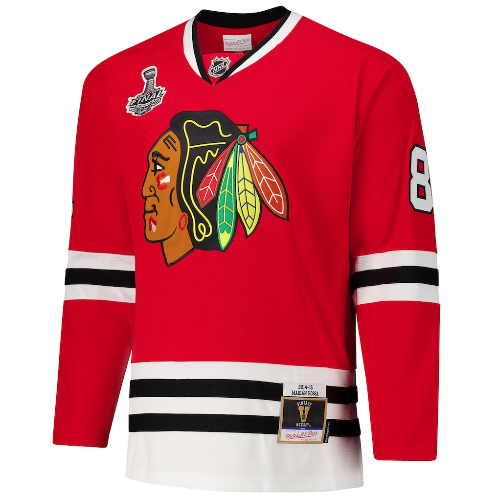 Men's Chicago Blackhawks Marian Hossa Red 2014-15 Power Play Jersey
