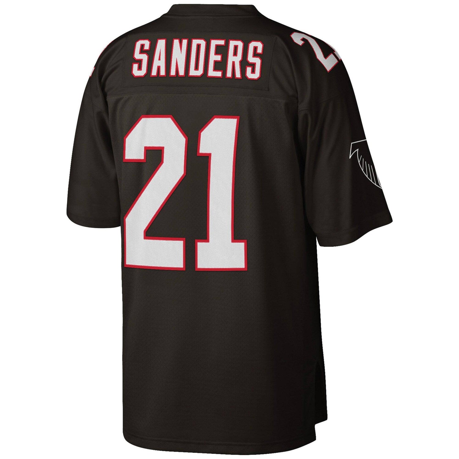 Mens Atlanta Falcons Deion Sanders Mitchell & Ness Black 1992 Retired Player Vintage Jersey