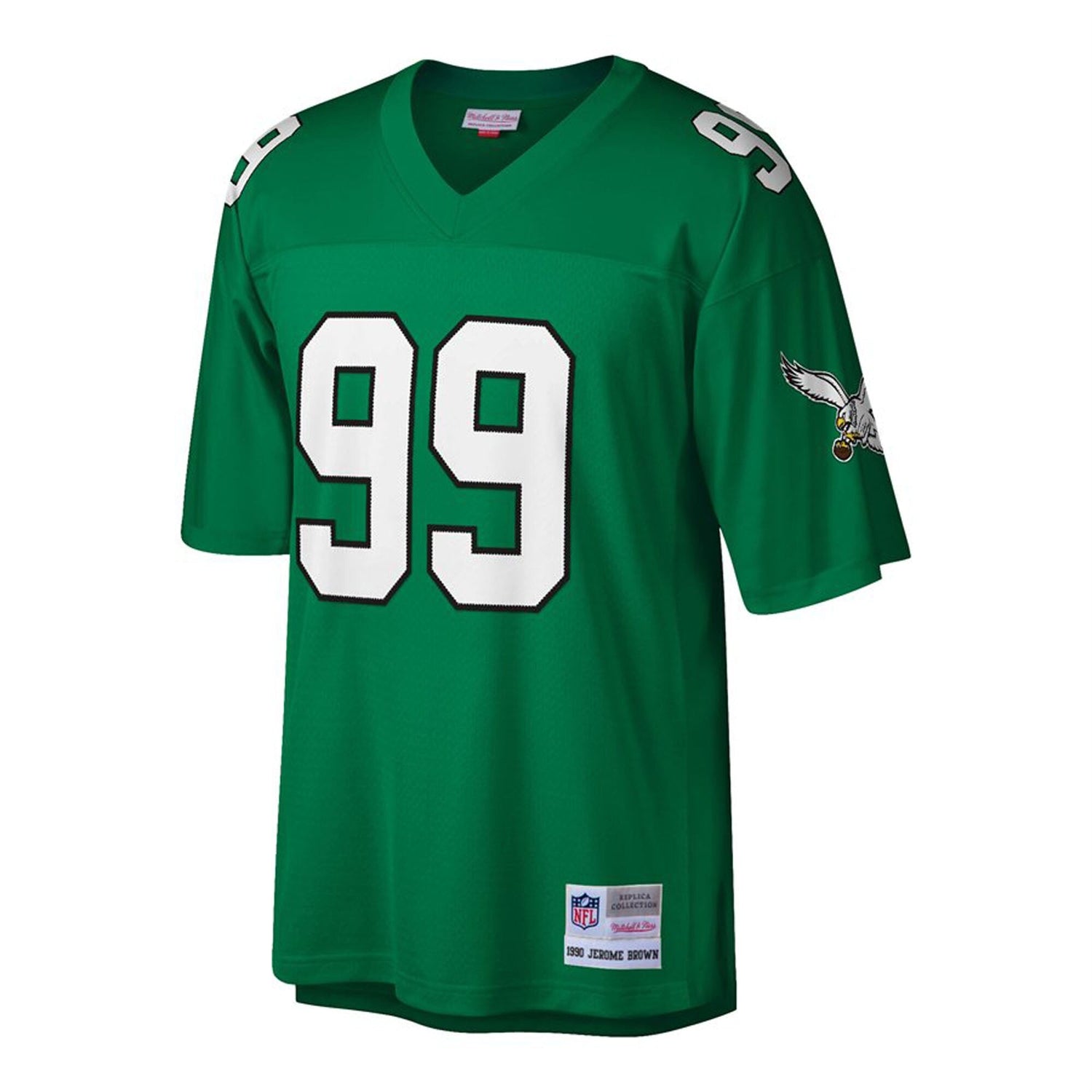 Men's Jerome Brown Philadelphia Eagles 1990 Green Mitchell & Ness Legacy Jersey