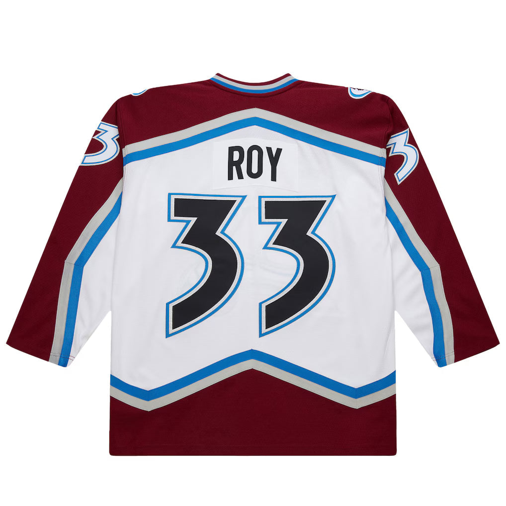 Men's Patrick Roy Colorado Avalanche White 2000-01 Power Play Jersey