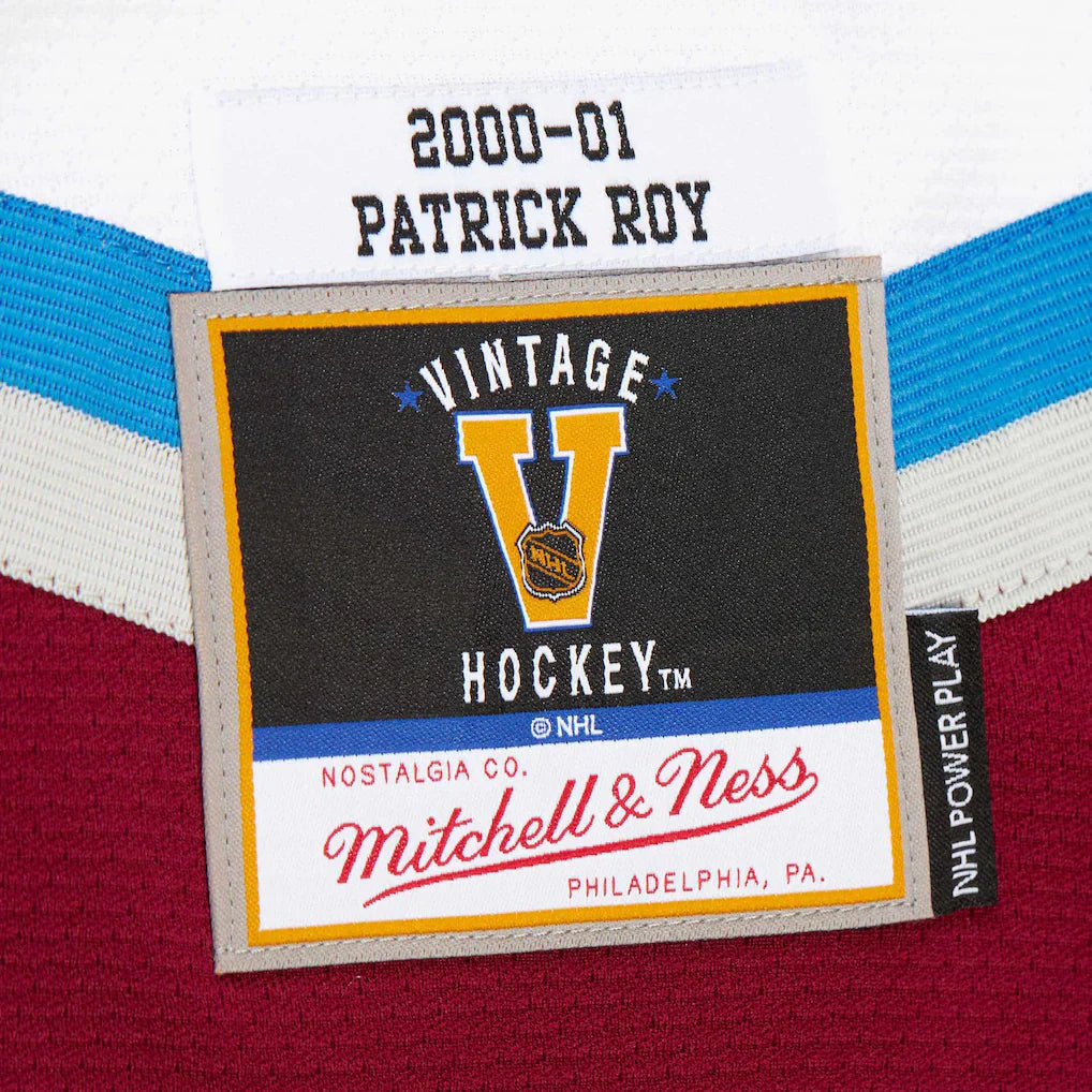 Men's Patrick Roy Colorado Avalanche White 2000-01 Power Play Jersey