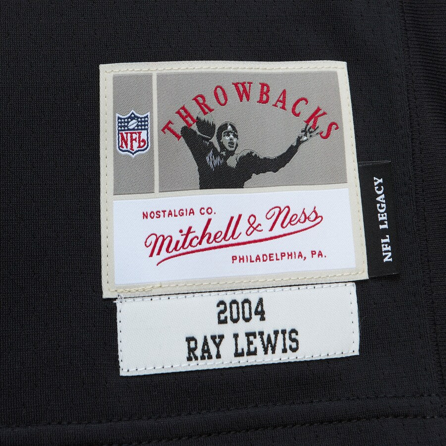 Men's Mitchell & Ness Ray Lewis Black Baltimore Ravens Legacy  Jersey