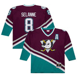 Men's Teemu Selanne Anaheim Ducks 1996-97 Purple Power Play Jersey