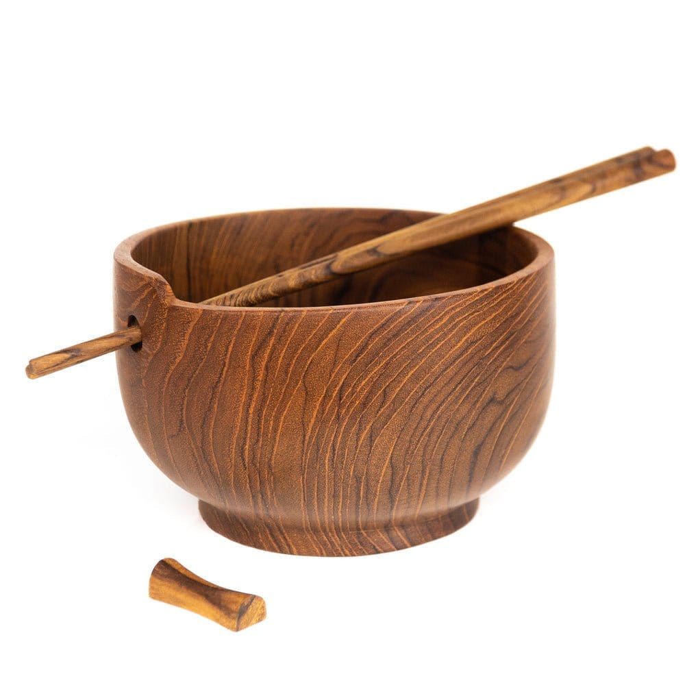 Ramen Teak Wood Bowl with Chopsticks