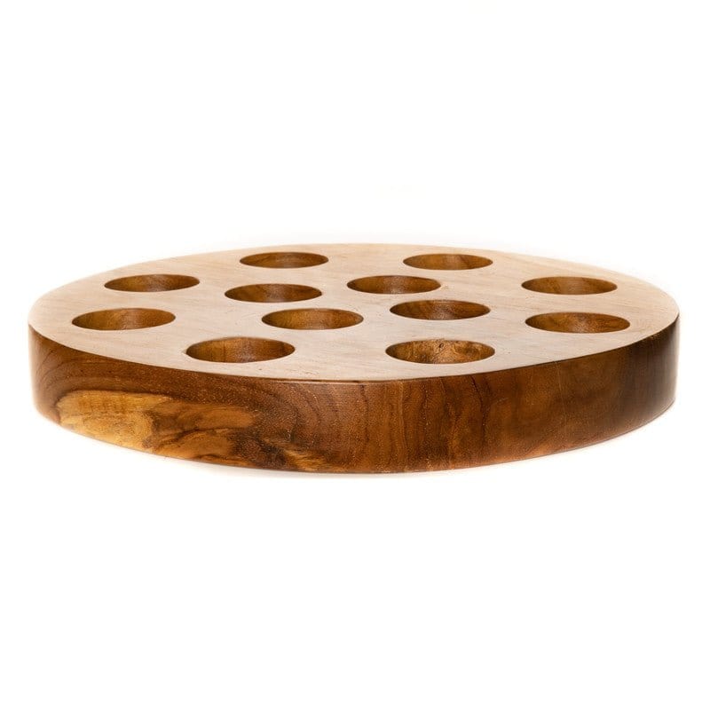 Teak Wood Egg Serving Tray