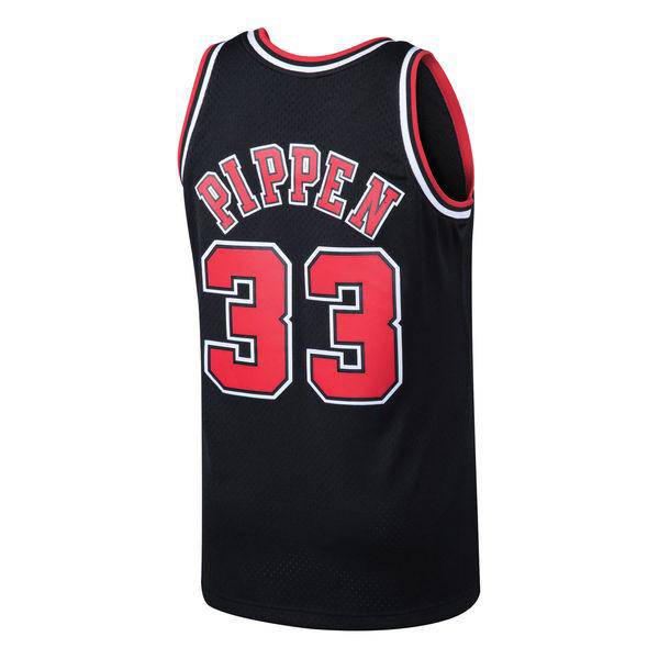 Men's Chicago Bulls Scottie Pippen Mitchell & Ness Black 1997-98 Hardwood Classics Swingman Jersey