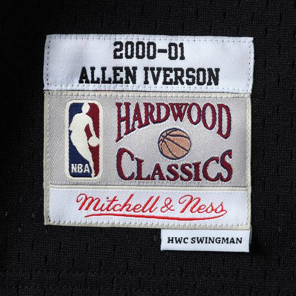 Men’s Allen Iverson Philadelphia 76ers 2000-2001 Swingman Black Jersey By Mitchell & Ness